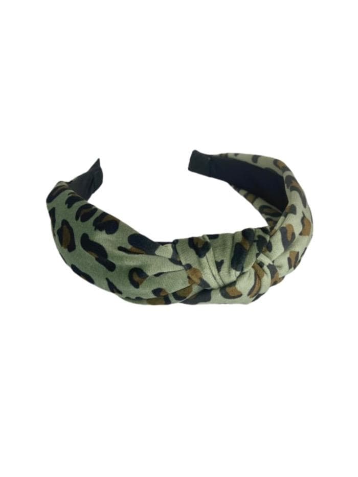 Black Colour Accessories One Size Black Colour Babett Hair Band Soft Leo Olive 2113-OL-OS izzi-of-baslow