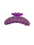 Black Colour Accessories One Size Black Colour Diamond Purple Rhinestone Hair Claw 5684-PU-OS izzi-of-baslow