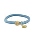 Black Colour Accessories One Size Black Colour Elastic Hair Tie Bracelet Sky Blue Gold Shell 6719JB izzi-of-baslow