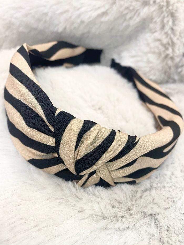 Black Colour Accessories One Size Black Colour Hair Band Allie Zebra Rose 2040 izzi-of-baslow