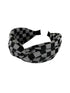Black Colour Accessories One Size Black Colour Hair Band Chess Black 2052 izzi-of-baslow