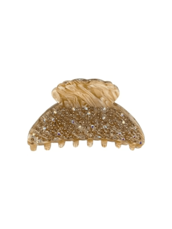 Black Colour Accessories One Size Black Colour Hair Claw Universe Rhinestone Camel 5692 CA izzi-of-baslow