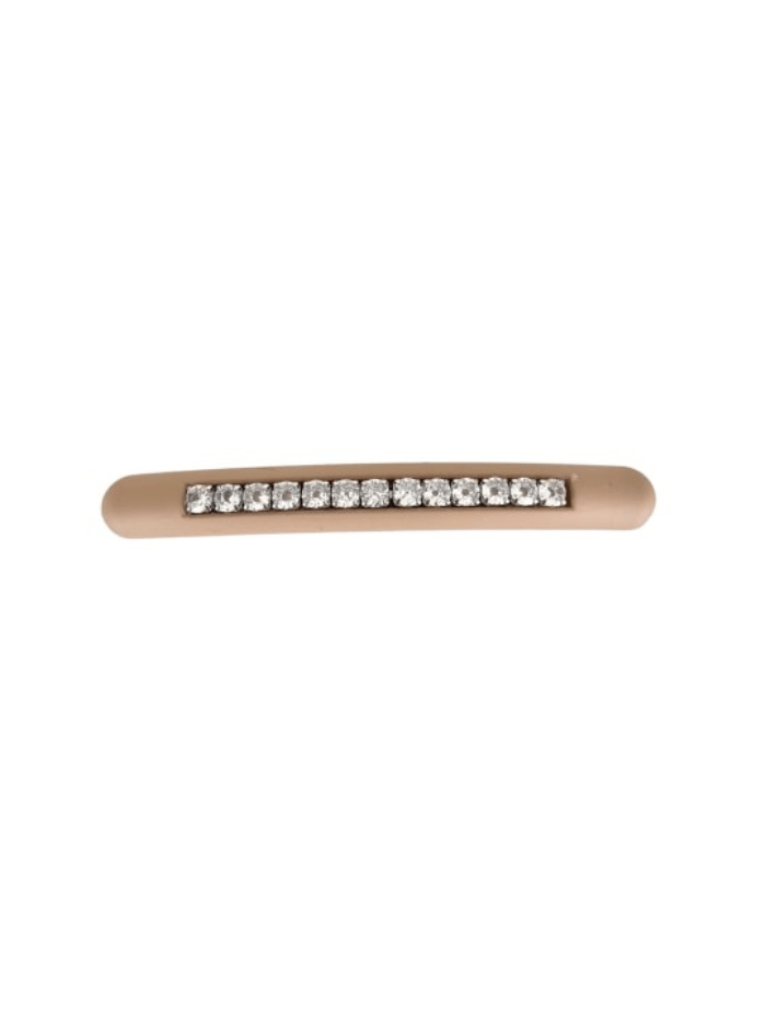 Black Colour Accessories One Size Black Colour Hair Clip CHARLIE Matt Beige Rhinestone 5682 BE izzi-of-baslow