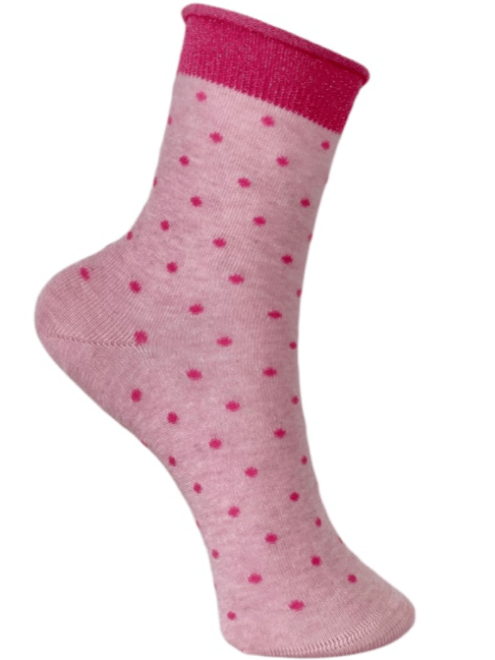 Black Colour Accessories One Size Black Colour JO Dotted Socks Rose 4240 izzi-of-baslow