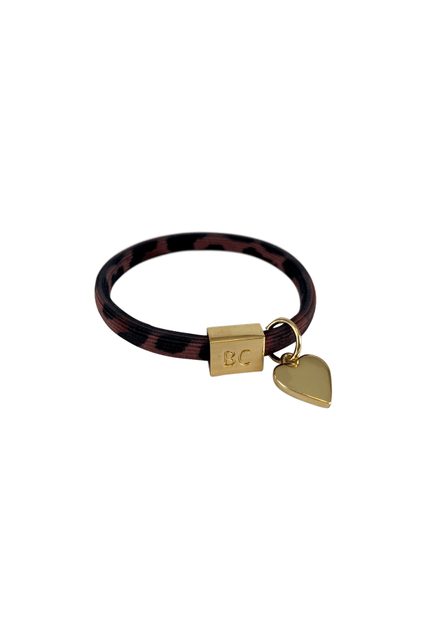 Black Colour Accessories One Size Black Colour Poppy Marsala Leo Hair Elastic/Bracelet With Gold Ball Charm 6740 izzi-of-baslow