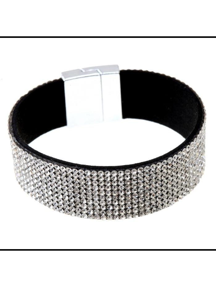Black Colour Accessories One Size Diamanté Bracelet B21183 Small izzi-of-baslow