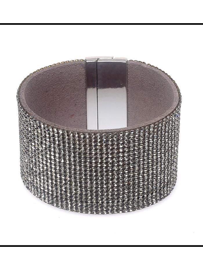 Black Colour Accessories One Size Diamanté Bracelet B21615 Large izzi-of-baslow