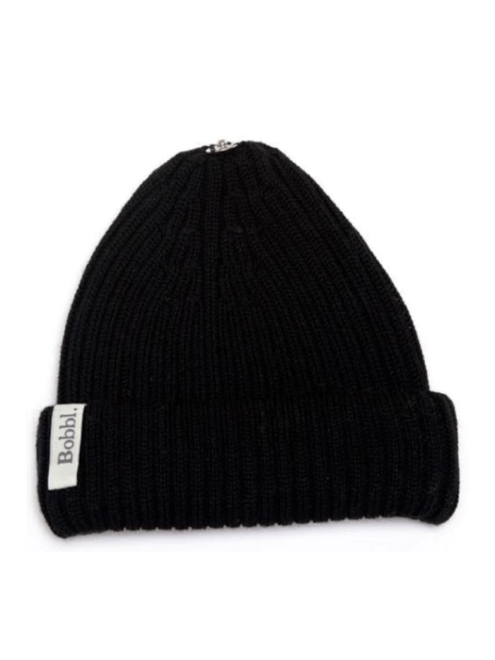 Bobbl Accessories OS Bobbl Classic Black Wool Beanie Hat izzi-of-baslow