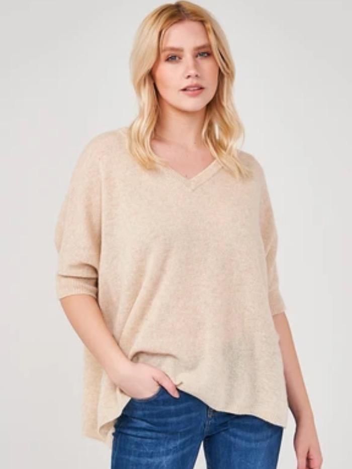 Brodie Cashmere Knitwear Brodie Cashmere Cygnet Bronte Tee izzi-of-baslow