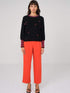 Brodie Cashmere Knitwear Brodie Cashmere Mini Heart Jumper Black and Neon Pinks izzi-of-baslow