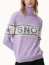 Brodie Cashmere Knitwear Brodie Cashmere Snow Babe Lilac Grey Roll Neck Jumper izzi-of-baslow