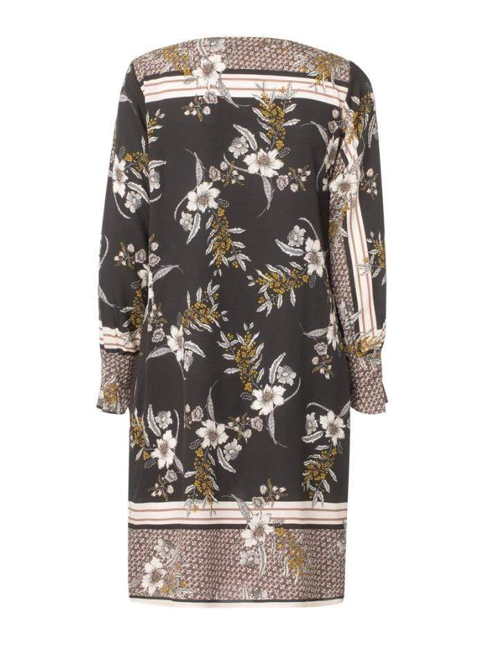 Charlotte Sparre Dresses Charlotte Sparre Patterned Silk Fold Sleeve Dress 2405 izzi-of-baslow