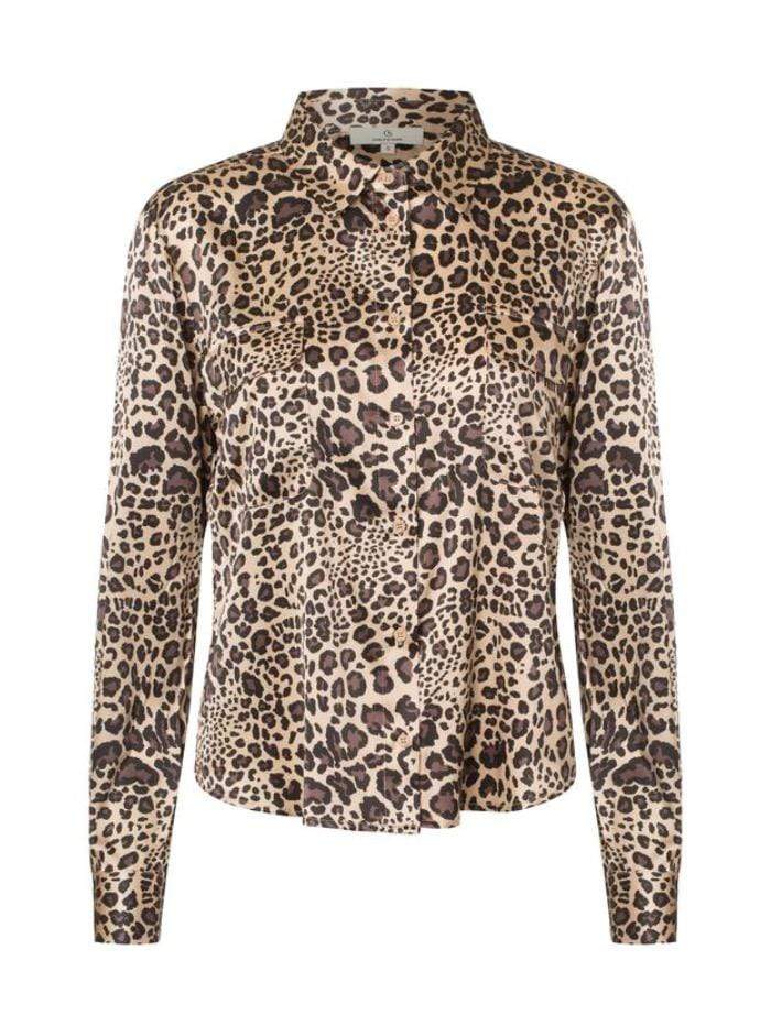 Charlotte Sparre Tops Charlotte Sparre Classic Silk Shirt In Winter Leo 2428 izzi-of-baslow