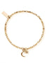 ChloBo Jewellery One Size ChloBo 31 Gold Mini Cube Dainty Moon and Sun Bracelet GBCFB1097 izzi-of-baslow