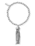 ChloBo Jewellery One Size Chlobo 60 Silver Sparkle Ball Tassel Bracelet SBSBP935 izzi-of-baslow