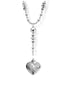 ChloBo Jewellery One Size Chlobo 63 Silver The Moss Necklace With Embossed Heart Pendant SNMOS and SP055 izzi-of-baslow