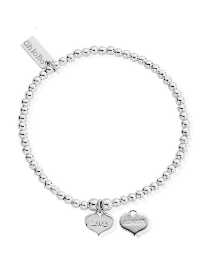 ChloBo Jewellery One Size Chlobo 69 Silver Cute Charm Love Always Bracelet SBCC204 izzi-of-baslow