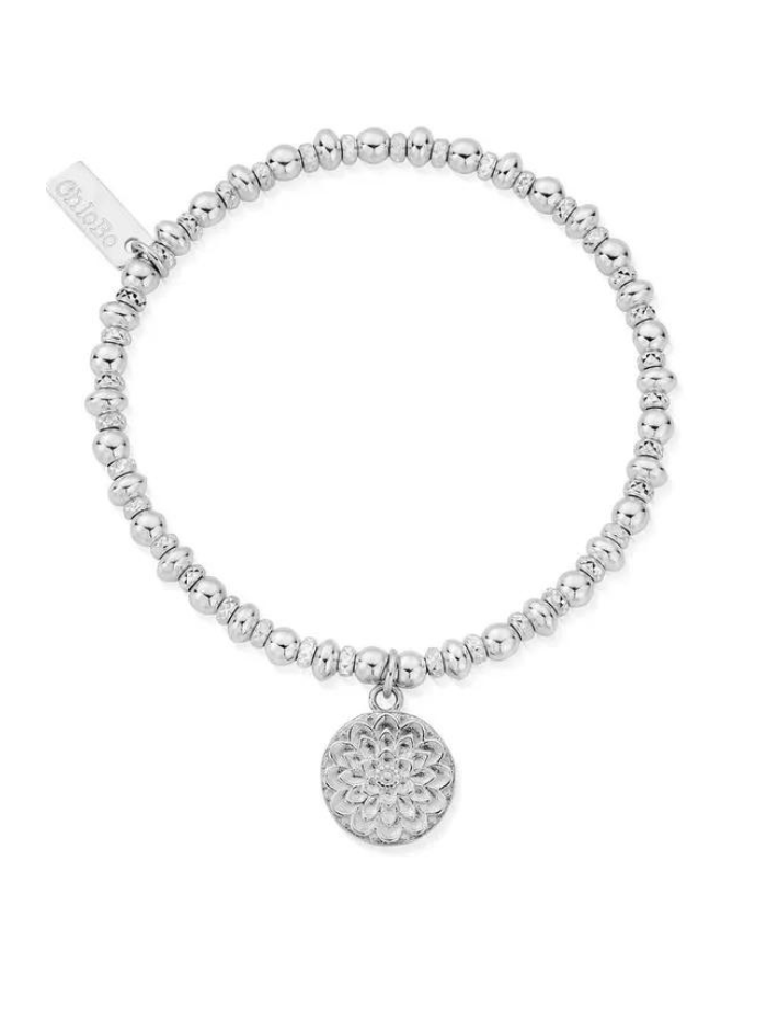 ChloBo Jewellery One Size ChloBo 73 Silver Didi Sparkle Moonflower Bracelet SBDS697 izzi-of-baslow