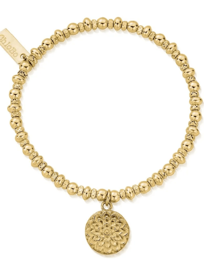 ChloBo Jewellery One Size ChloBo 75 Gold Didi Sparkle Moonflower Bracelet GBDS3090 izzi-of-baslow