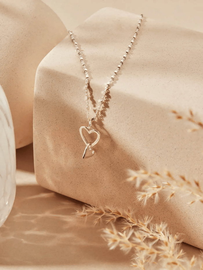 ChloBo Jewellery One Size ChloBo 81 Silver Interlocking Love Heart Necklace SNDC572 izzi-of-baslow