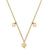 ChloBo Jewellery One Size ChloBo Cherabella Triple Heart Necklace Gold Plated GNTH847 izzi-of-baslow