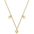 ChloBo Jewellery One Size ChloBo Cherabella Triple Heart Necklace Gold Plated GNTH847 izzi-of-baslow