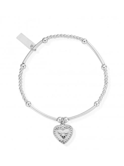 ChloBo Jewellery One Size Chlobo Cute Mini Star Heart Bracelet Silver SBCM004 izzi-of-baslow