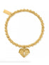 ChloBo Jewellery One Size ChloBo Gold Didi Sparkle Heavenly Heart Bracelet GBDS1024 izzi-of-baslow