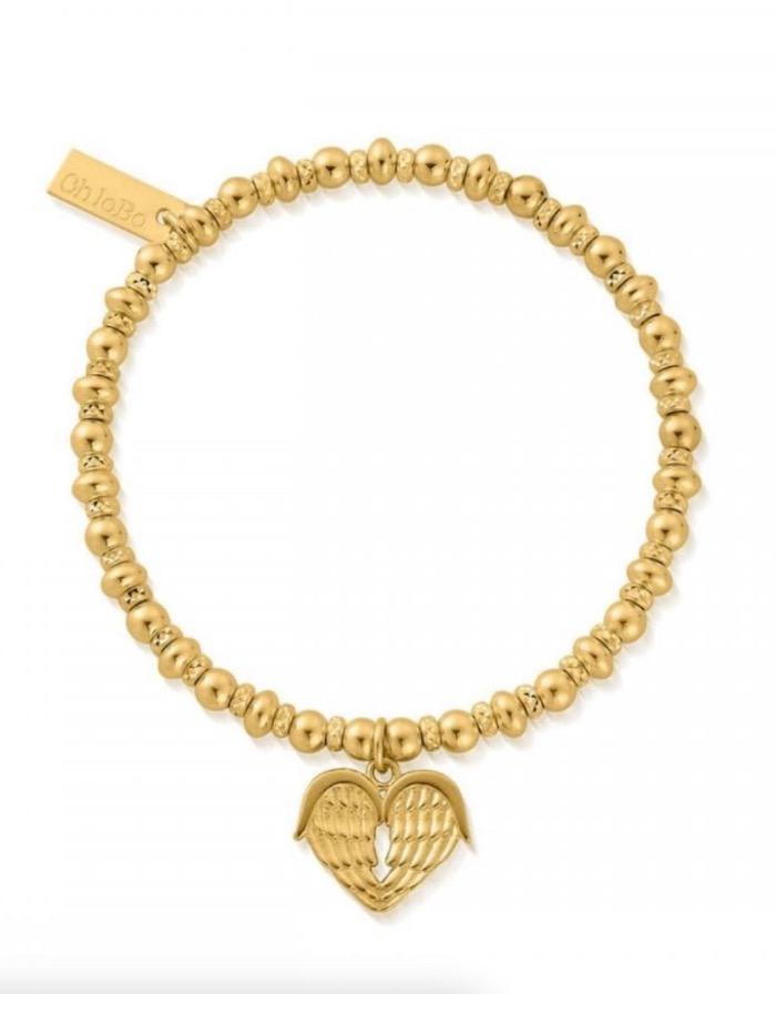 ChloBo Jewellery One Size ChloBo Gold Didi Sparkle Heavenly Heart Bracelet GBDS1024 izzi-of-baslow