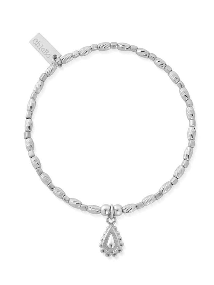 ChloBo Jewellery One Size ChloBo Silver Soul Glow Raindrop Bracelet SBCFR3082 izzi-of-baslow