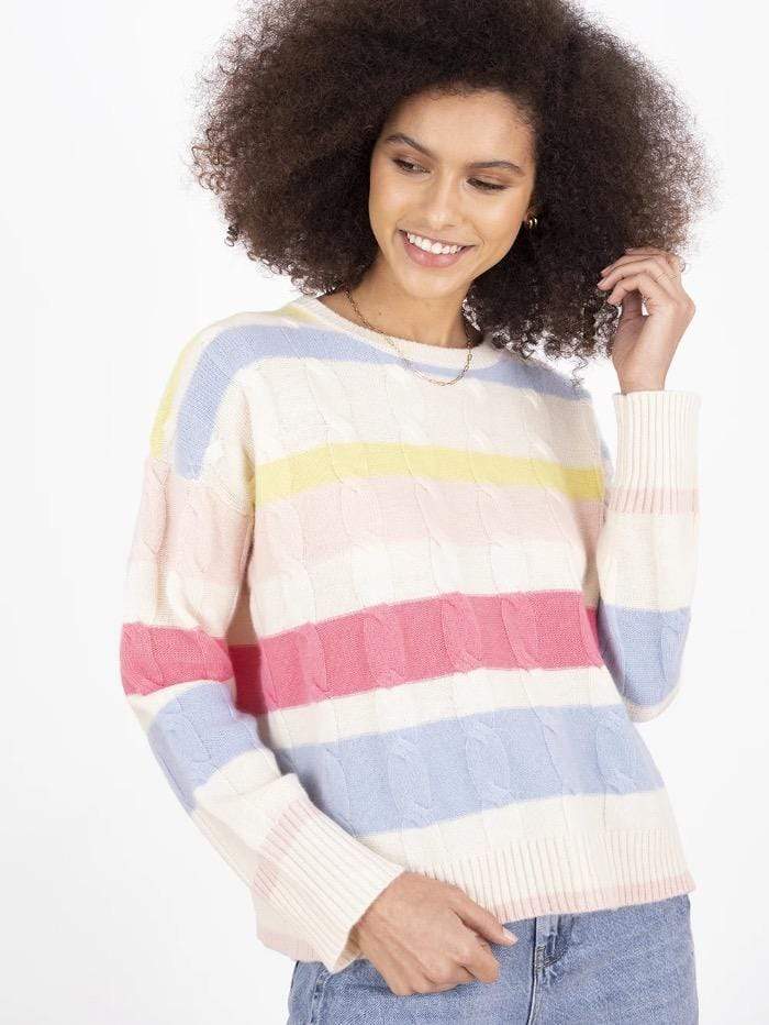 Cocoa Cashmere Knitwear Cocoa Cashmere Cream Hailey Jumper CC4021 izzi-of-baslow