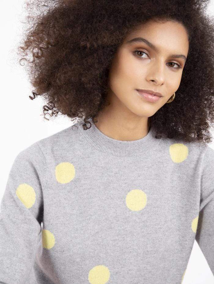 Cocoa Cashmere Knitwear Cocoa Cashmere Grey Fable Jumper CC4069 izzi-of-baslow