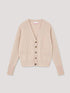 Cocoa Cashmere Knitwear Cocoa Cashmere Oatmeal Stevie Cardigan CC3289 izzi-of-baslow