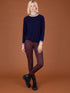 Cocoa Cashmere Knitwear Cocoa Cashmere Samara Jumper Navy CC5060 izzi-of-baslow