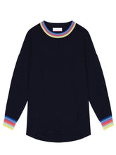 Cocoa Cashmere Knitwear Cocoa Cashmere Samara Jumper Navy CC5060 izzi-of-baslow