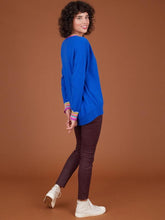 Cocoa Cashmere Knitwear Cocoa Cashmere Samara Jumper Royal Blue CC5060 izzi-of-baslow