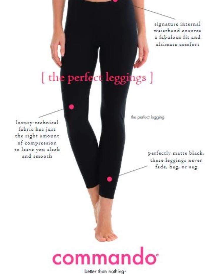 Commando Loungewear Commando Black Perfect Control Jersey Legging SLG01 izzi-of-baslow