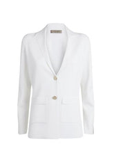 D.Exterior Coats and Jackets D.Exterior Knitted Jacket White 50226 izzi-of-baslow