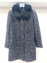 D.Exterior Coats & Jackets D.Exterior Black/Multi Knitted Coat 51651 izzi-of-baslow