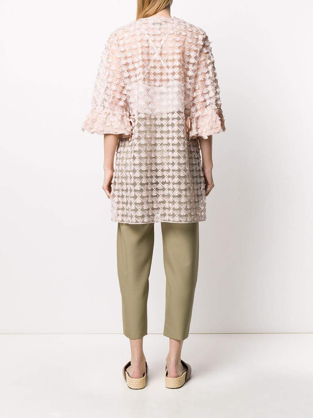 D.Exterior Coats &amp; Jackets D.Exterior Embroidered Lace Tulle Coat 50655 5NUDON izzi-of-baslow