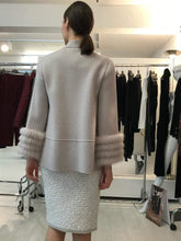 D.Exterior Coats & Jackets D.Exterior Taupe Knitted Jacket 51123 12RES izzi-of-baslow