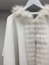 D.Exterior Coats & Jackets D.Exterior Winter White Knitted Cape 51121 izzi-of-baslow