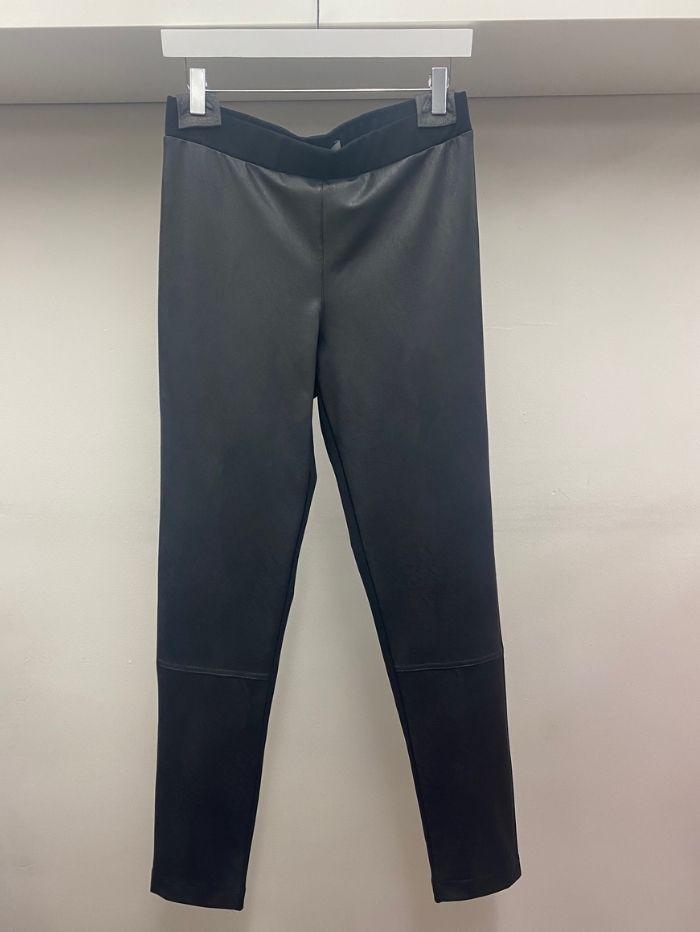 D.Exterior Trousers D.Exterior Black Vegan Leather Trousers 51792 izzi-of-baslow