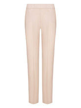 D.Exterior Trousers D.Exterior Stone Linen Trousers With Side Braid Detail 50613 izzi-of-baslow