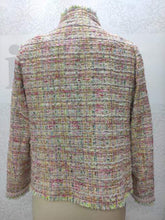 Edward Achour Paris Coats and Jackets Edward Achour Multi Pink Jacket With Jewel Clasp 421004 izzi-of-baslow