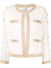 Edward Achour Paris Coats and Jackets Edward Achour White and Beige Jacket 421035 izzi-of-baslow