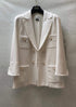 Edward Achour Paris Coats and Jackets Edward Achour White Tweed Jacket 421006 izzi-of-baslow