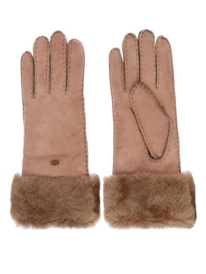 Emu Australia Accessories Emu Australia Apollo Bay Chestnut Sheepskin Gloves W9405 izzi-of-baslow