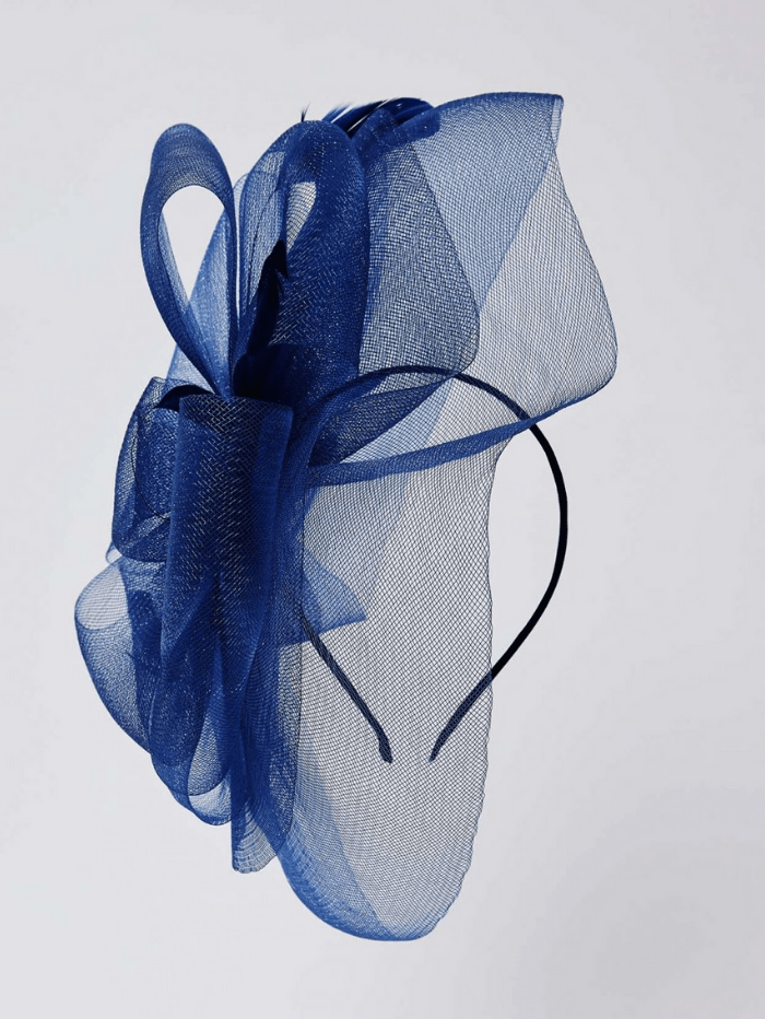 Gina Bacconi Accessories One Size Gina Bacconi Mariel Mesh Fascinator Navy SSS1288 NA izzi-of-baslow