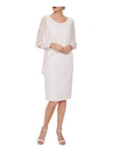 Gina Bacconi Dresses Gina Bacconi Anushka Chiffon Cape Dress Pale Pink SSS1162 izzi-of-baslow